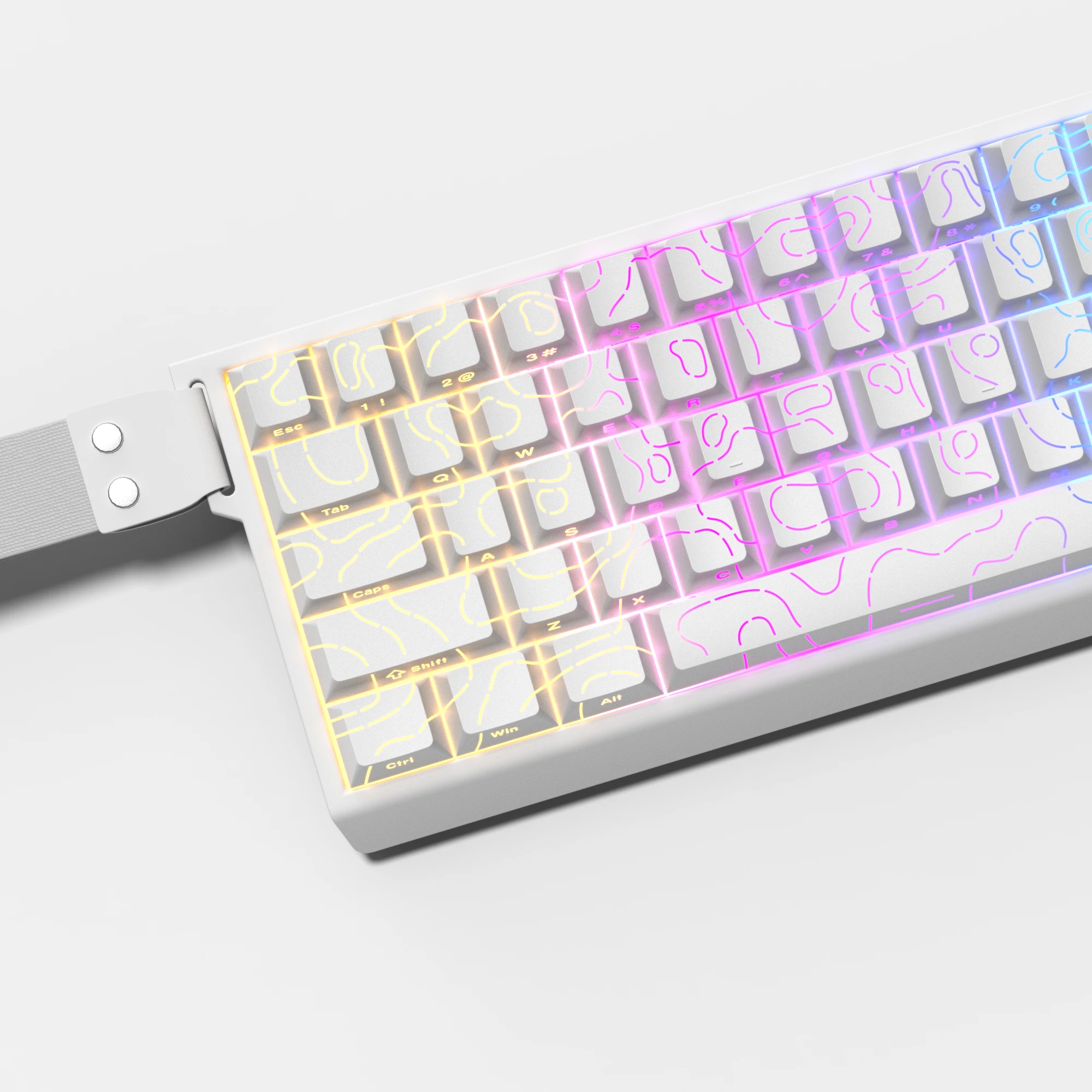 Gaming Keyboard 2026 - 2026 슈퍼 뉴 화이트 토포그래픽 4.0