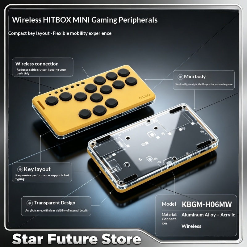 Gaming Keyboard Mini - 도이오 기계식 스위치 무선 미니 휴대용