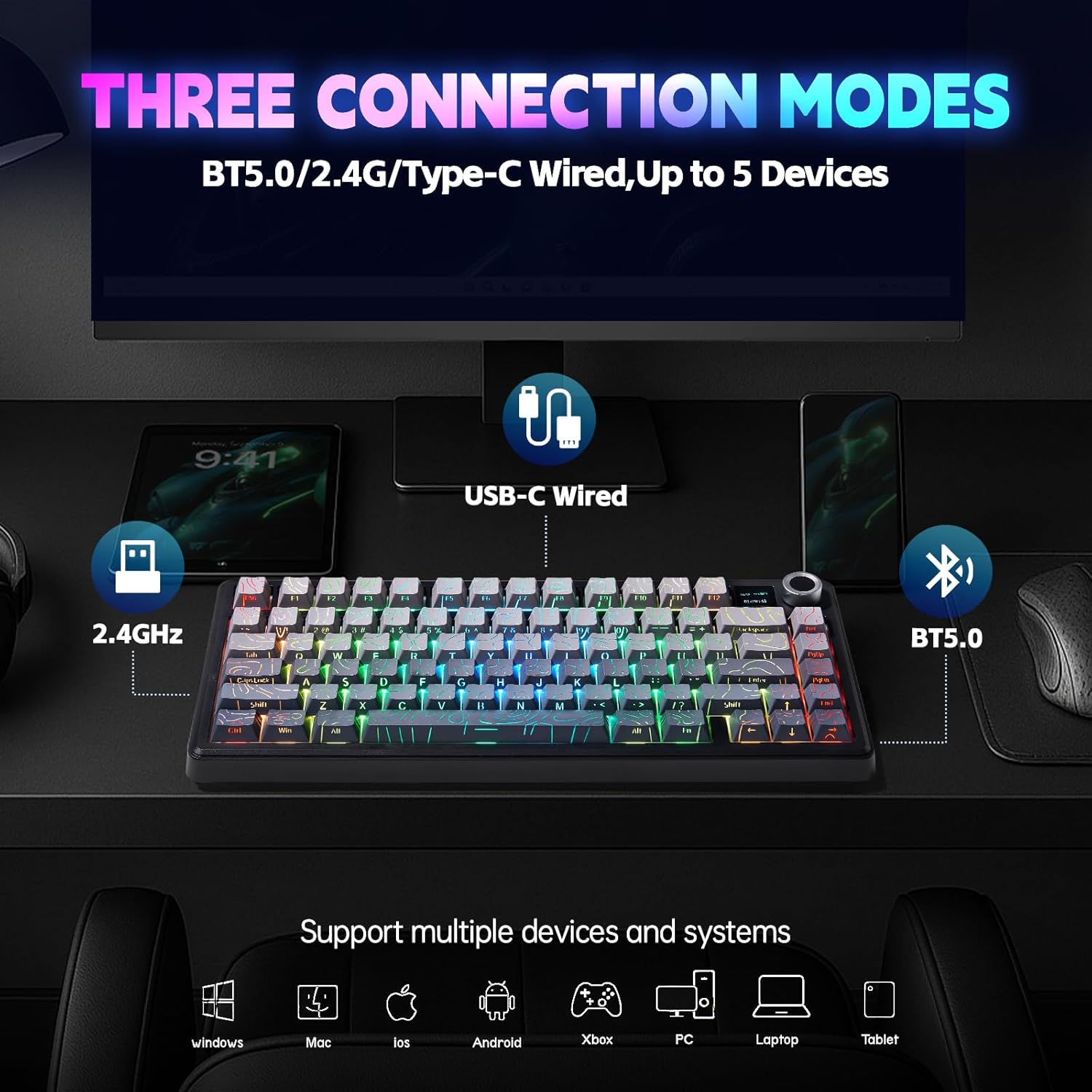 AULA F75/F75 MAX 무선 기계식 키보드, R - Gaming Keyboard Hot Swappable 리뷰 및 가격