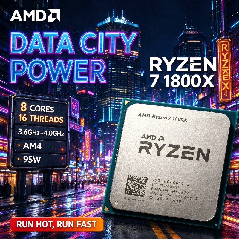 100% 새 제품 AMD Ryzen 7 1800X R7 - Amd Cpu Ryzen 7 리뷰 및 가격