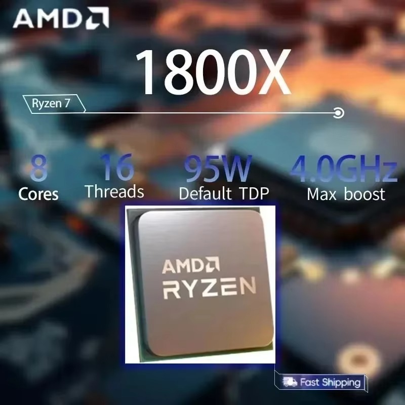 100% 새 제품 AMD Ryzen 7 1800X R7 - Amd Cpu Ryzen 7 리뷰 및 가격