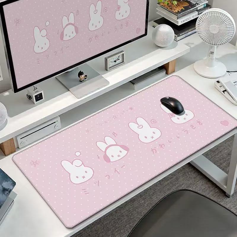 귀여운 미피 토끼 대형 마우스 패드 카와이 토끼 헤드폰 - Gaming Keyboard Nearby 리뷰 및 가격
