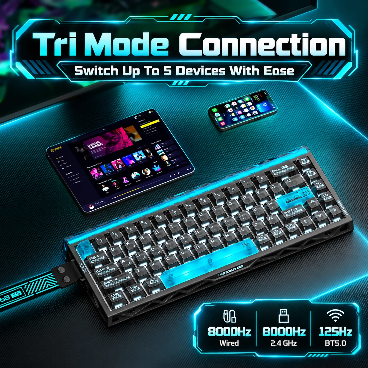 AULA Hero68 XS 홀 효과 게이밍 키보드, 6 - Gaming Keyboard Nearby 리뷰 및 가격