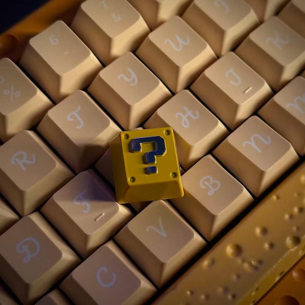 레트로 8비트 픽셀 퀘스티언 블록 메탈 키캡 - 3D  - Gaming Keyboard Nearby 리뷰 및 가격